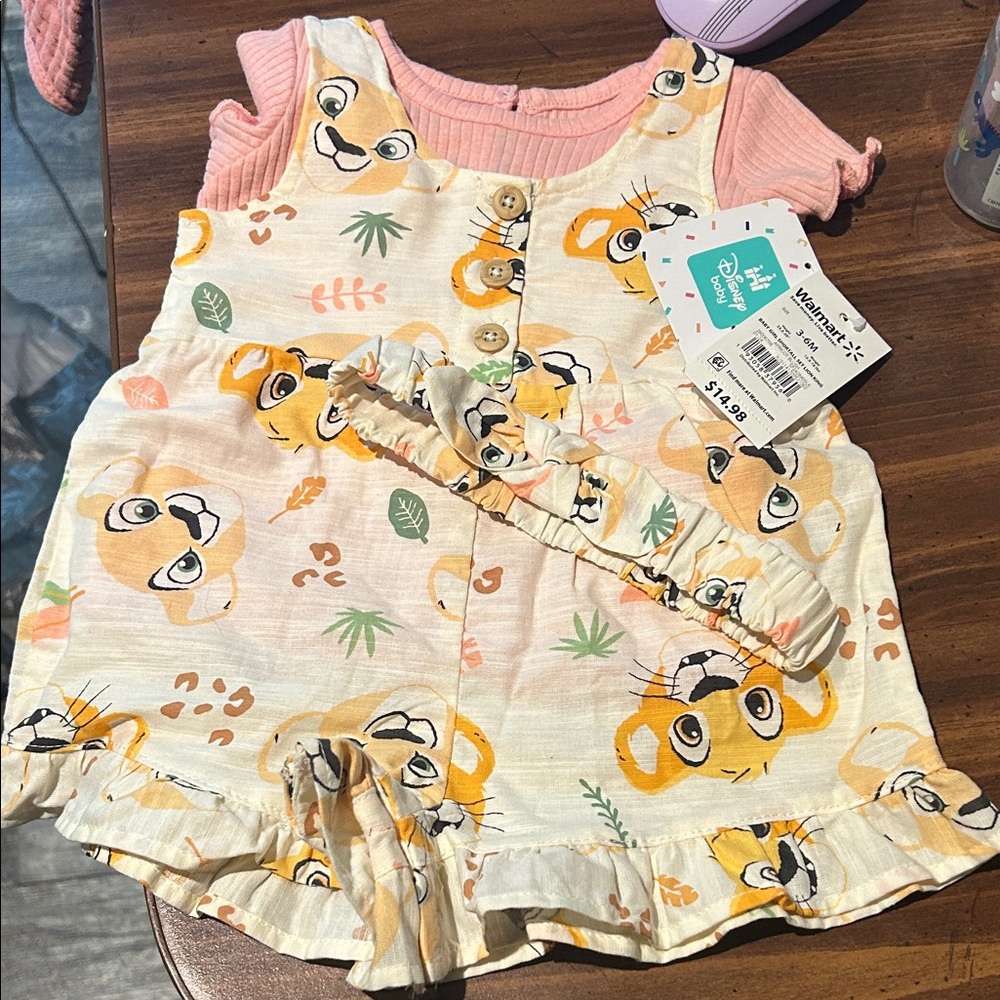 Disney Pink and Cream Lion King One Piece